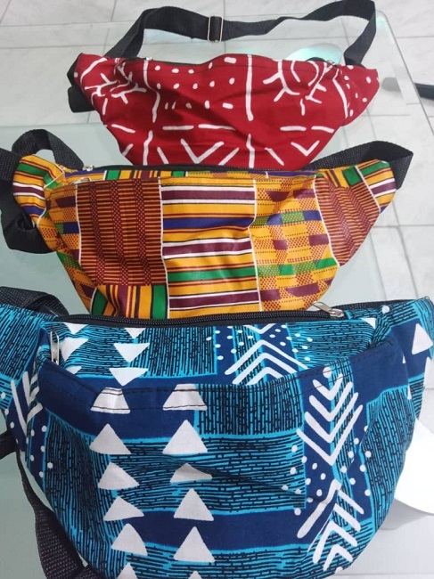 Grand Sac banane à motif africain