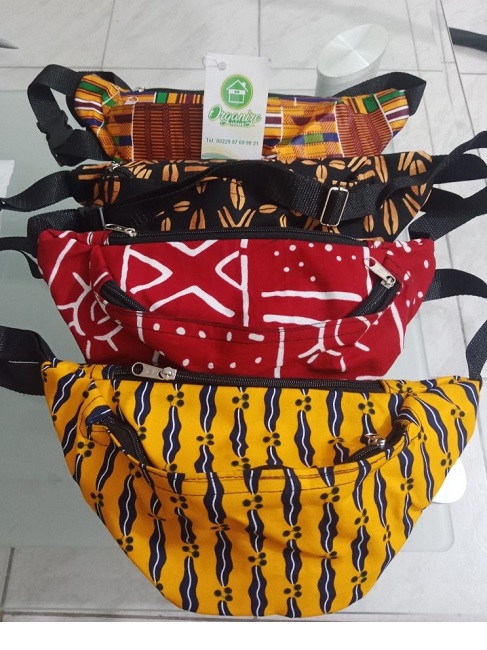 Grand Sac banane à motif africain