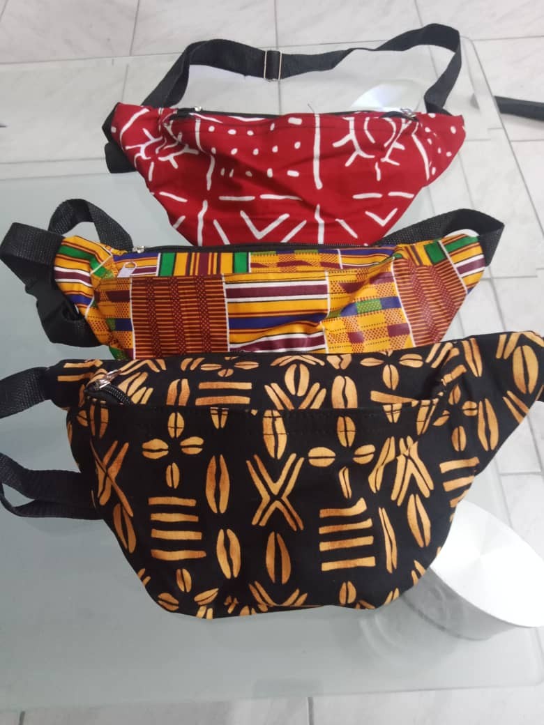 Grand Sac banane à motif africain