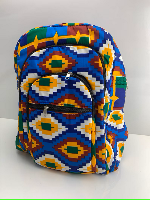 Sac à dos imprimé africain