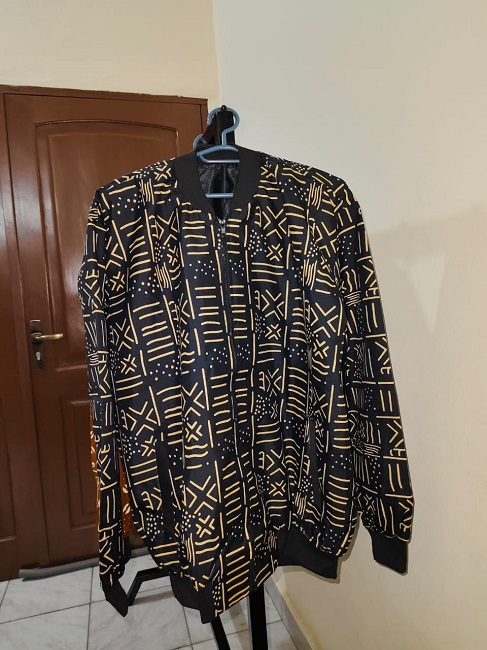 Veste Bombers Homme en Tissu Wax