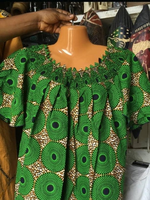 Robe en wax imprimé africain sans manches