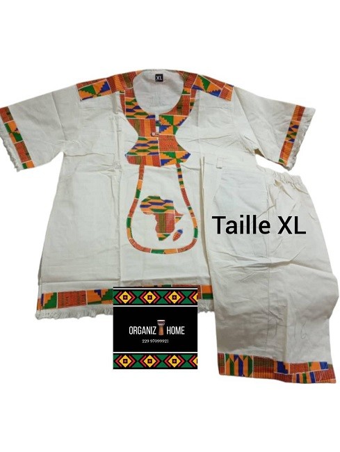 Tenue à imprimé africain pour garçon