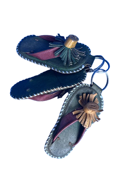Porte-clés en cuir artisanal