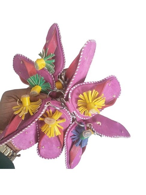 Porte-clés en cuir artisanal