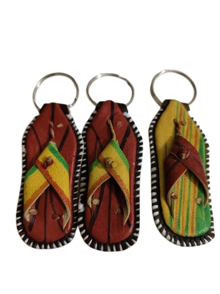 Porte-clés en cuir artisanal