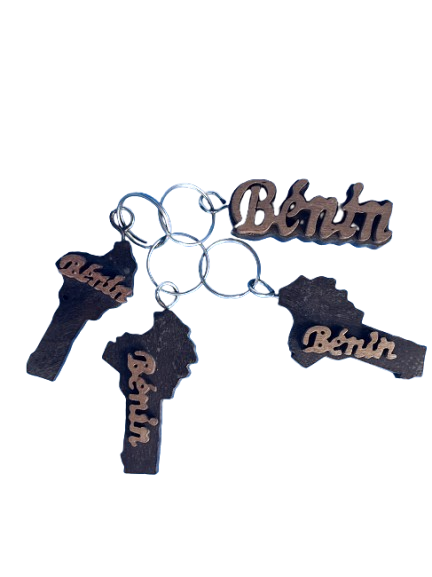 Porte-clés CARTE BENIN en bois